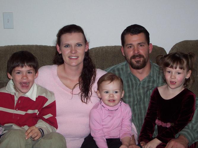 Justine Mark and Three Kids Jan 2003