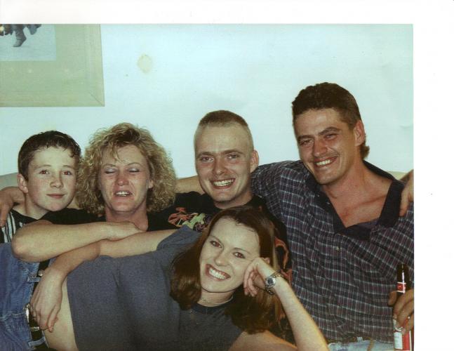 Family Justine, Bryan Mom, Chris and Rick